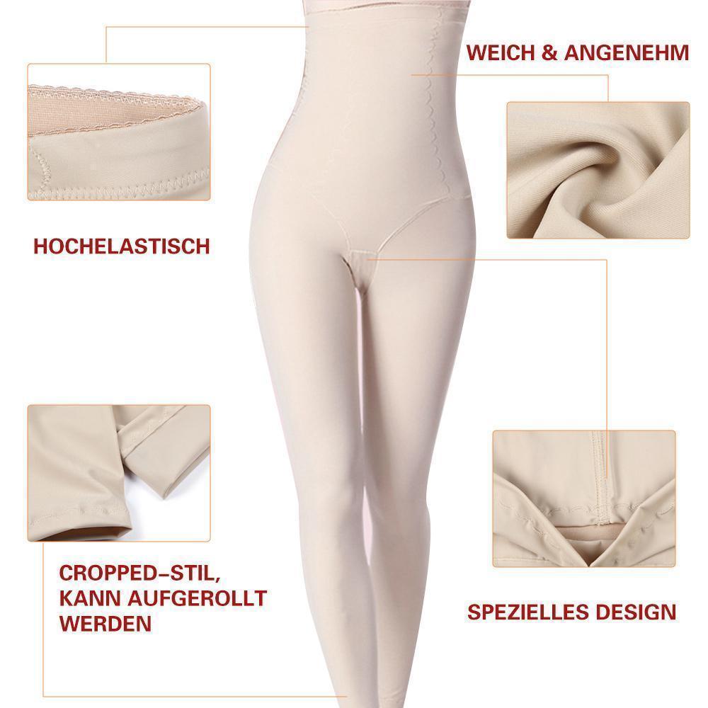 Blaudonau- Damen Shapewear Leggings mit Bein Taillenformer Shaper