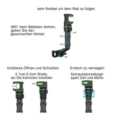 Blaudonau- Multifunktionale Rückspiegel-Handyhalterung