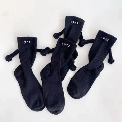 Blaudonau- 🧦Lustige magnetische Socken🧦 🌈🎶schwarz