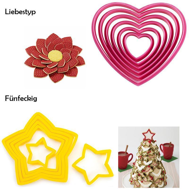 Blaudonau- DIY Backen Werkzeuge Fondantform herz