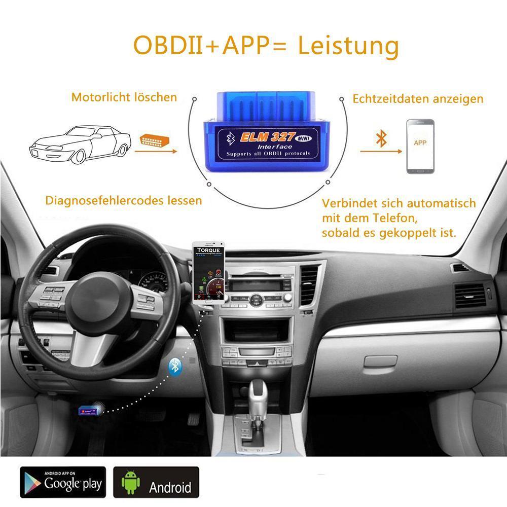 Blaudonau- Auto Arzt OBDII ELM327 Bluetooth-Auto-Detektor