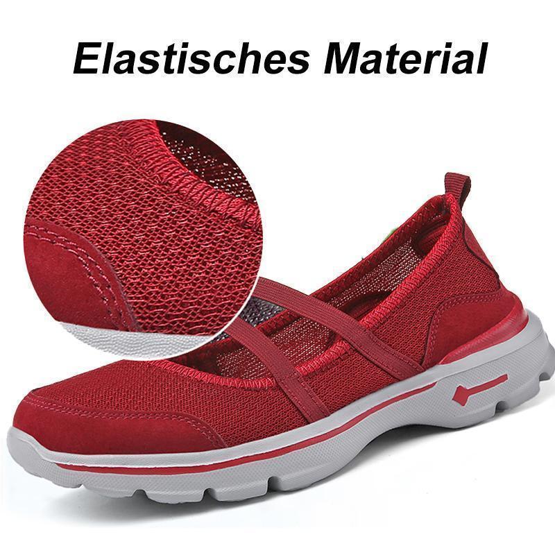 Blaudonau- Damen atmungsaktive mesh flache Turnschuhe