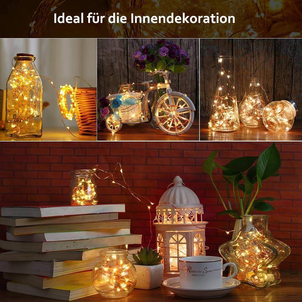 Blaudonau- 🍾LED Flaschenlicht Korken Nachtlicht DIY Deko Geschenk ( 5 kaufen, 4 bezahlen )