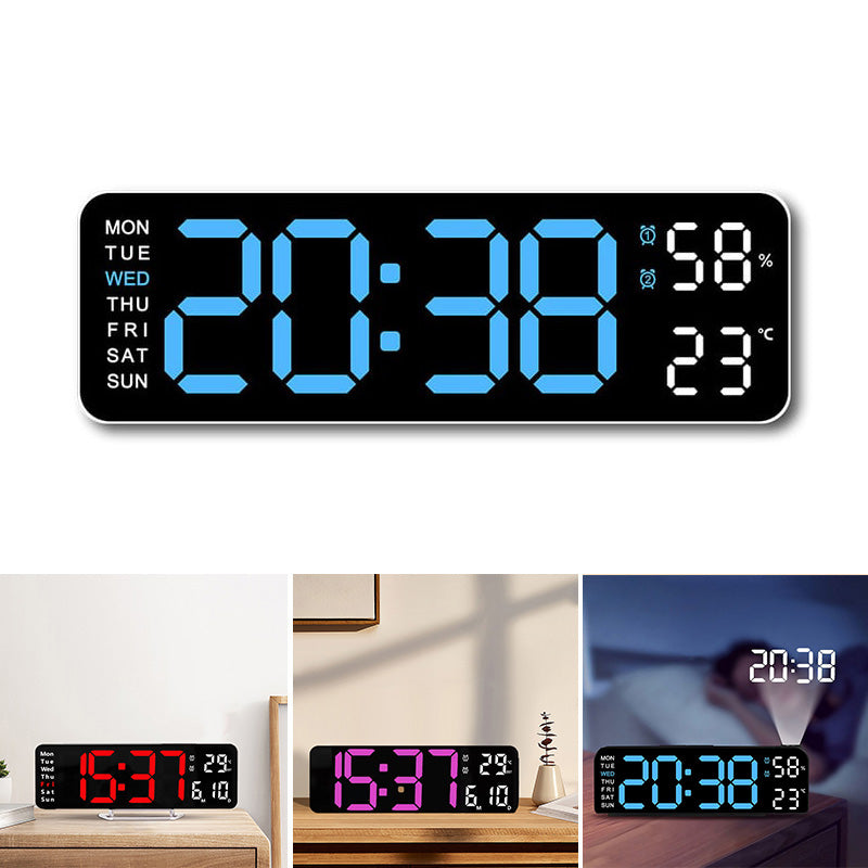 Blaudonau- Upgraded Digital Wall Clock Large Display