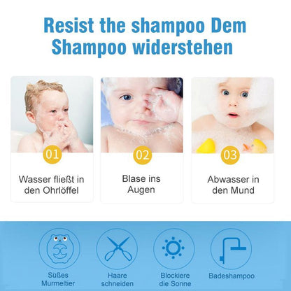 Blaudonau- Einstellbare multifunktionale Baby Baden Kappe