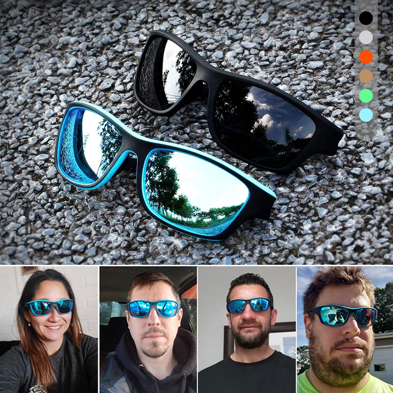 Blaudonau- Blendfreie Outdoor-Sportsonnenbrille mit polarisierten Gläsern