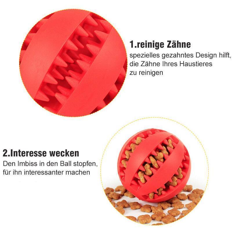 Blaudonau- Hundebiss beständiger elastische Kugel Spielzeug Ball