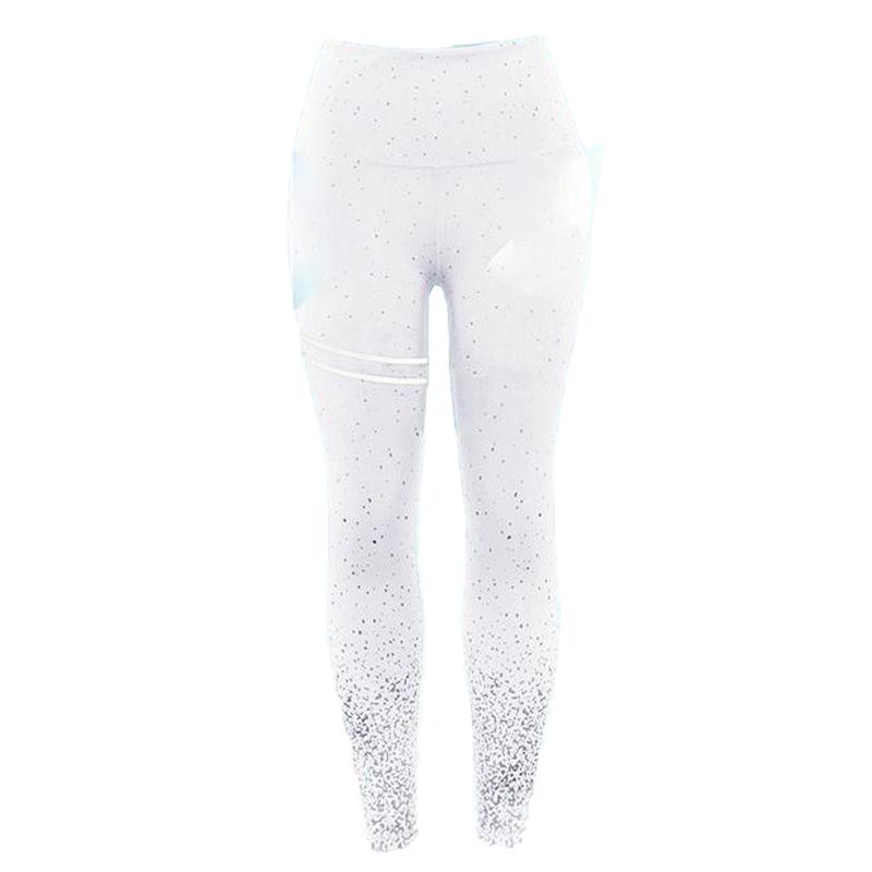 Blaudonau- Nahtlose Anti-Cellulite Kompressions-Leggings weiss