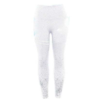 Blaudonau- Nahtlose Anti-Cellulite Kompressions-Leggings weiss