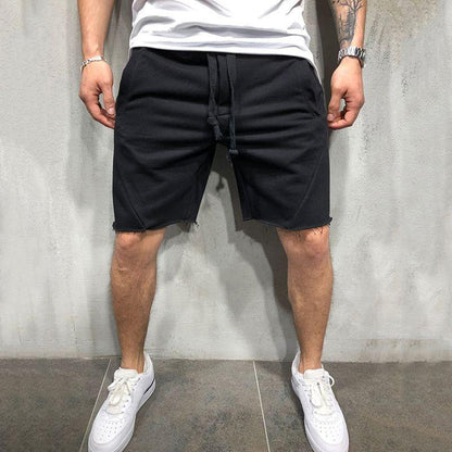 Blaudonau- Herr Lose elastische Taillenshorts Schwarz