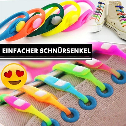 Blaudonau- Einfache Schnürsenkel (Einheitsgröße)12 PCS SET