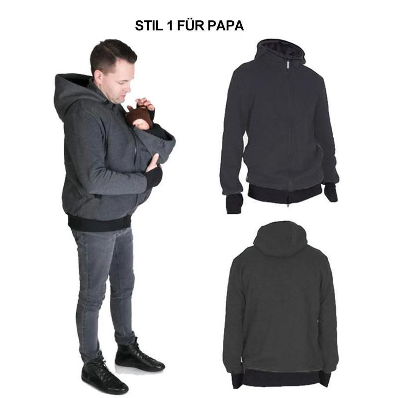 Blaudonau- Känguru Hoodie für Mama und Papa