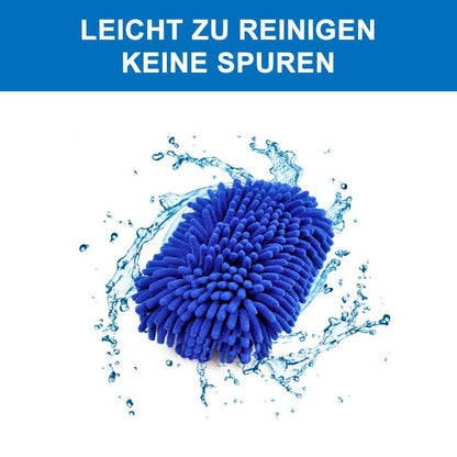 Blaudonau- Chenille-Schwamm-Autowaschhandschuhe