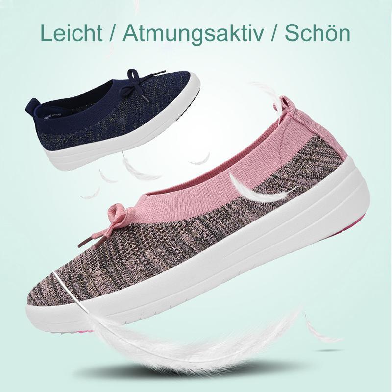 Blaudonau- Damen Atmungsaktive Mesh Flach Schuhe