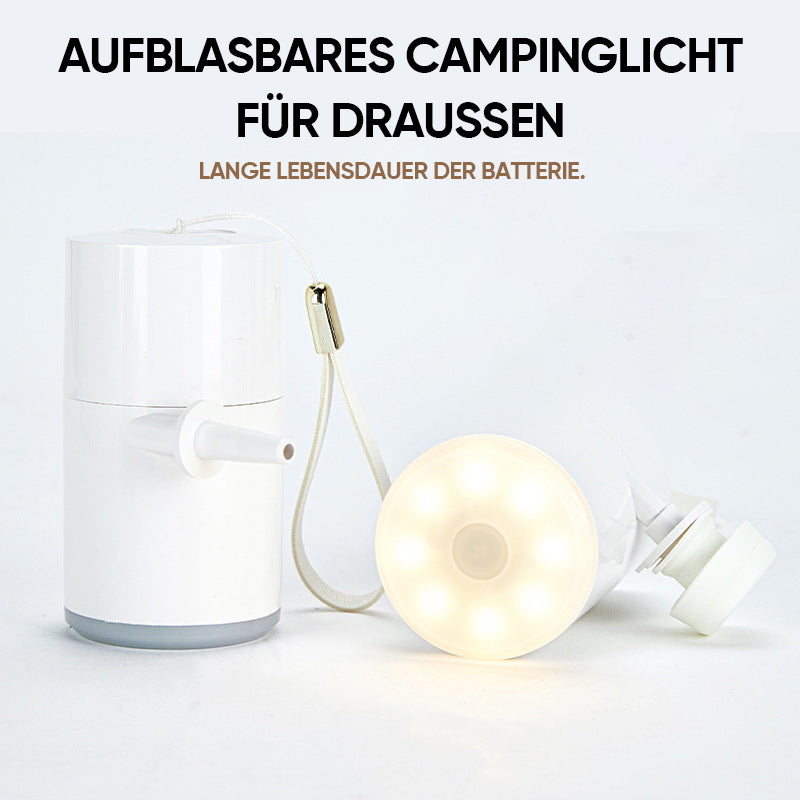 Blaudonau- Tragbare Luftpumpe + Campinglicht