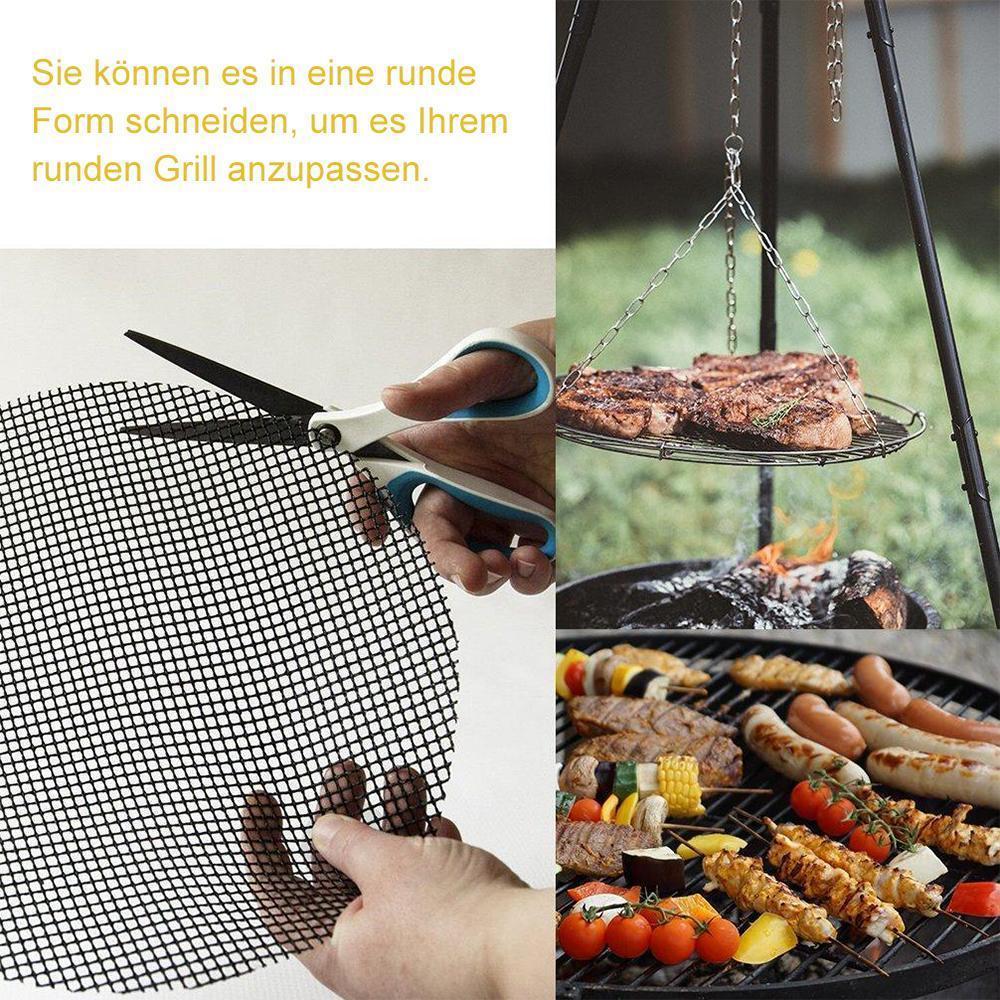 Blaudonau- Teflon Netz Grillmatte antihaft wiederverwendbar, eckig 33x40 cm, 1/3 pc