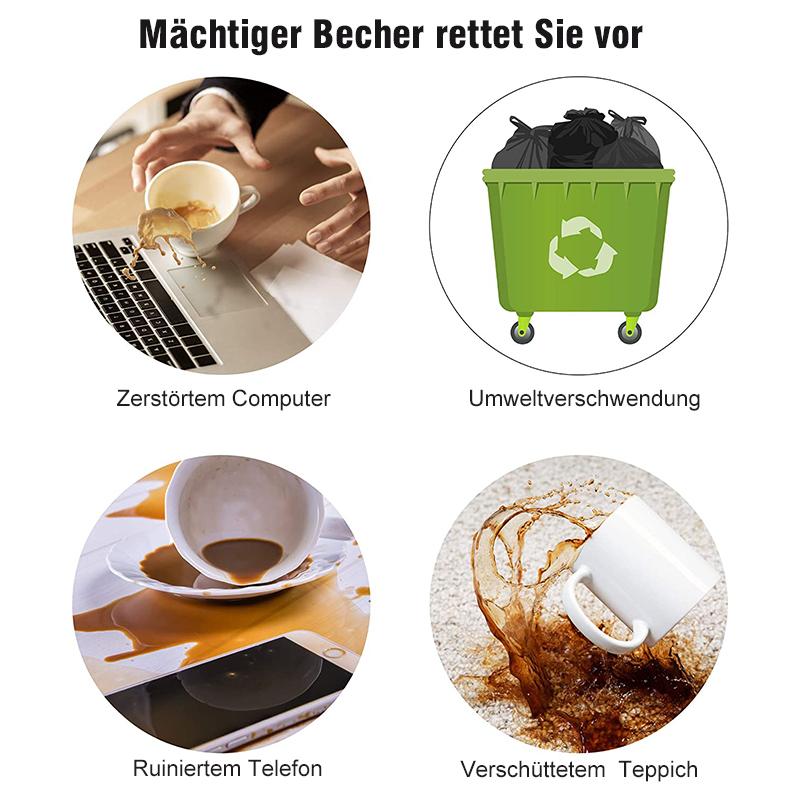 Blaudonau- Mächtiger Becher Doppelwandiger Plastik-Reisebecher