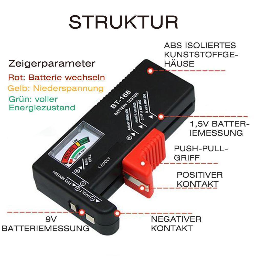 Blaudonau- Batterie Aufbewahrungsbox mit universalen Batterie Tester