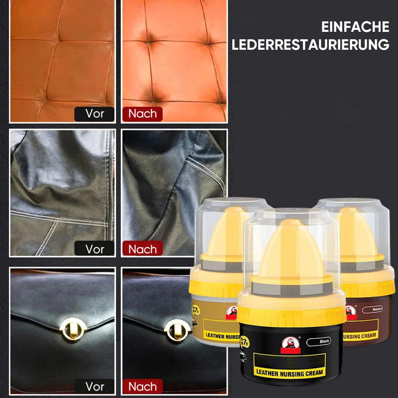 Blaudonau- 👢Lederreparatur-Creme Flüssig-Schuhcreme 3 Stück –Schwarz + Braun + Naturfarbe