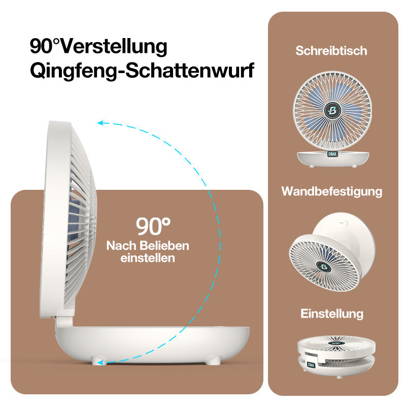 Blaudonau- Kleiner wandmontierter Ventilator