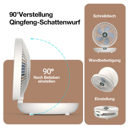 Blaudonau- Kleiner wandmontierter Ventilator