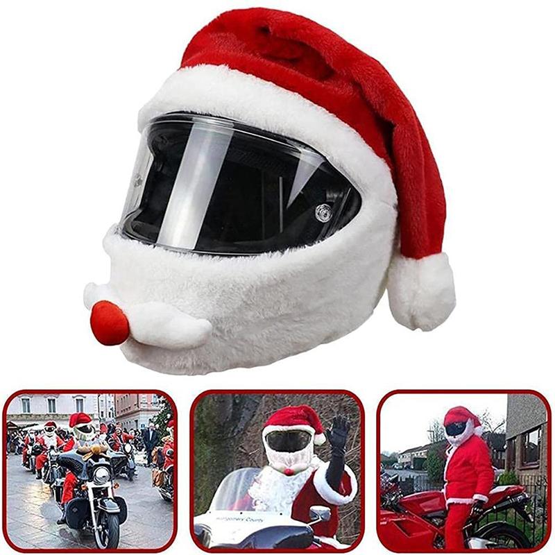 Blaudonau- Weihnachtsmann Motorradhelm Protektor