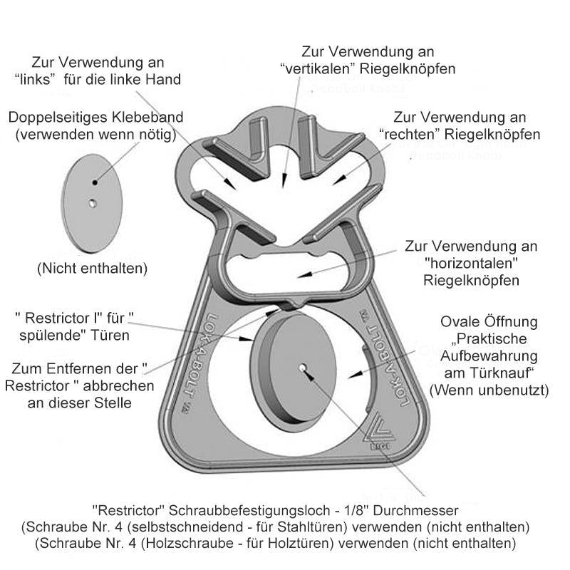 Blaudonau- Türschloss für Sicherheit