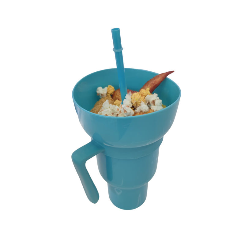 Blaudonau- Popcorn-Tasse aus Silikon