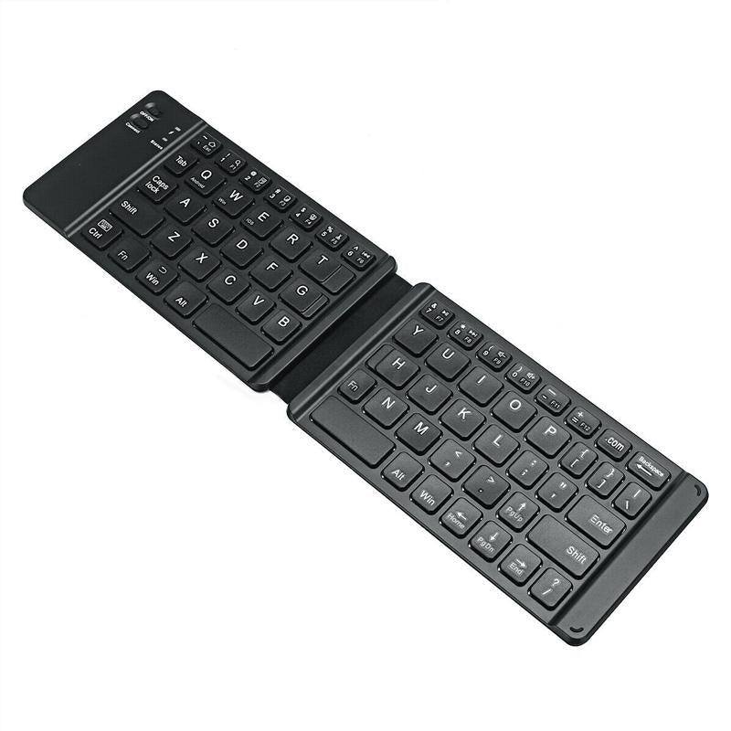 Blaudonau- Drahtlose faltbare Bluetooth Tastatur Schwarz