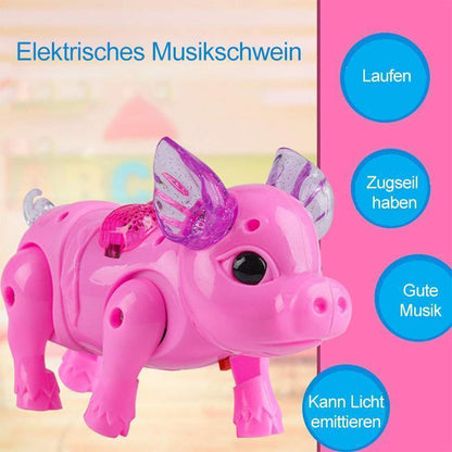 Blaudonau- Gehendes Schwein mit Musik und Licht-elektrisches Spielzeug