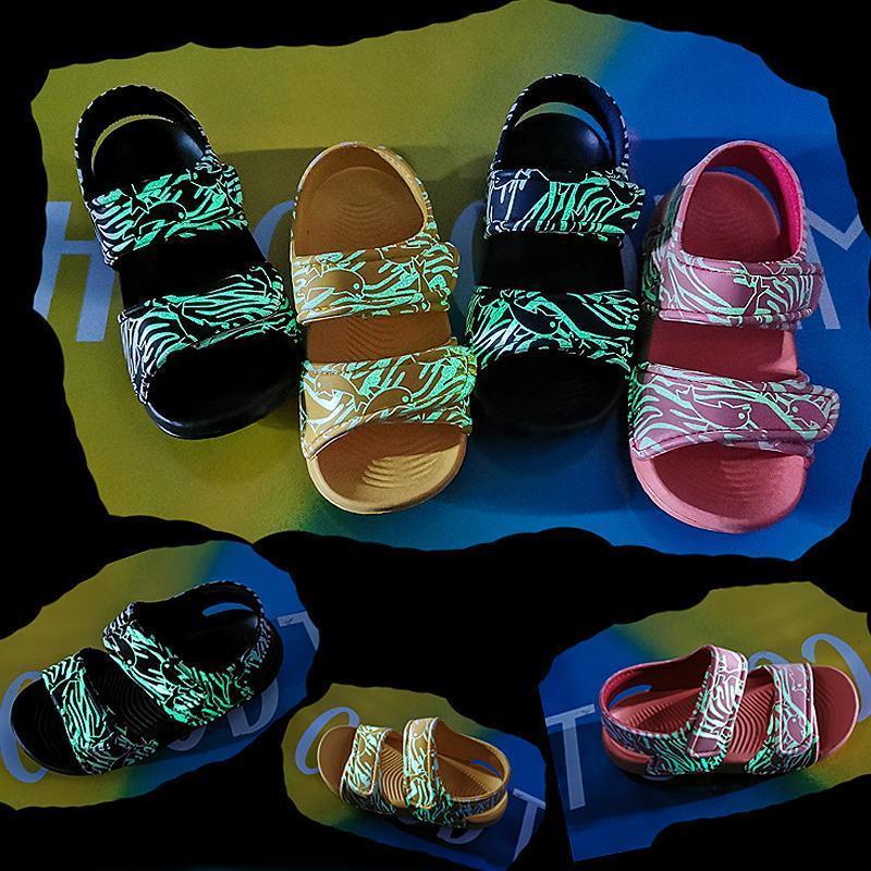 Blaudonau- Kinder-leuchtend-Strandschuhe