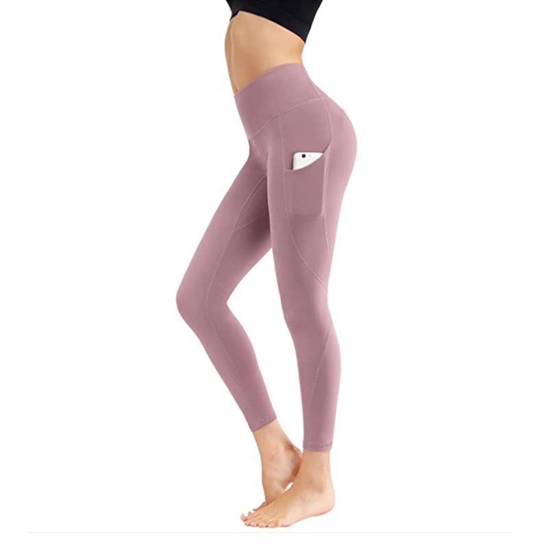 Blaudonau- Leggings mit hoher Taille Rosa