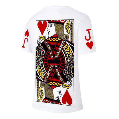 Blaudonau- Sommer 3D Poker lose T-Shirt