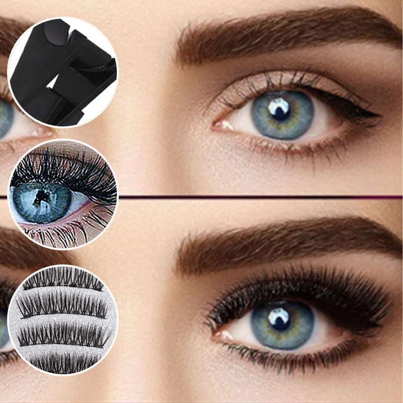 Blaudonau- 3D Magnet Wimpern Set