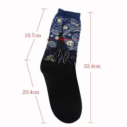 Blaudonau- Klassische Kunst Socken, Unisex