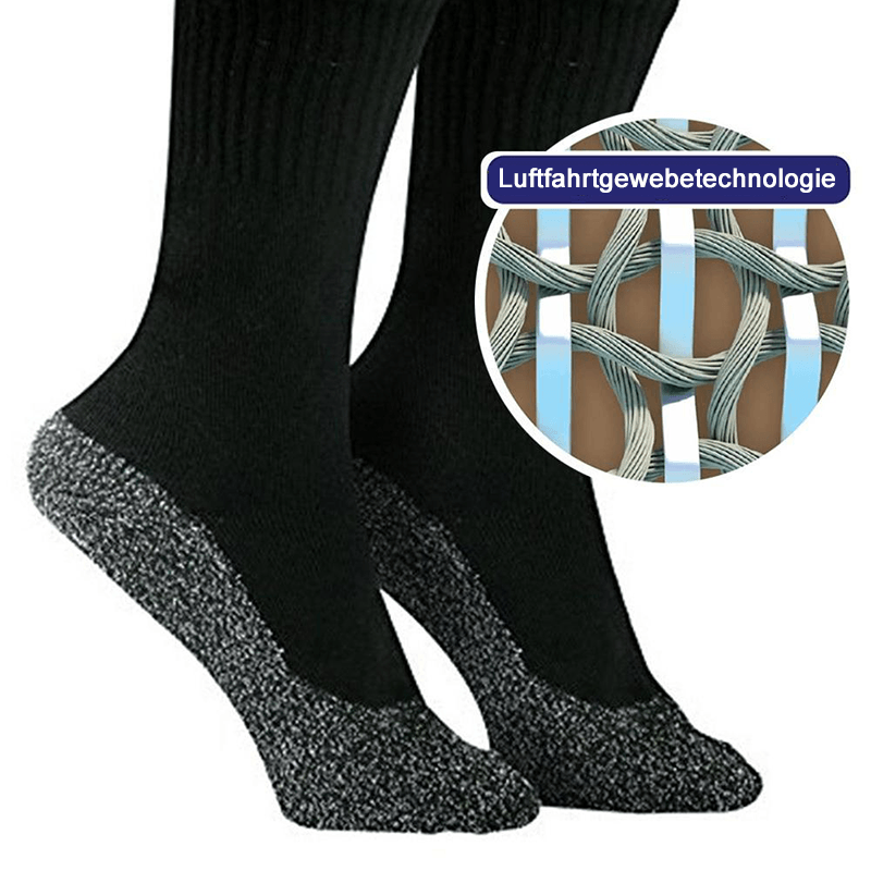 Blaudonau- Warme Socken 35 Grad konstante Temperatur Socken