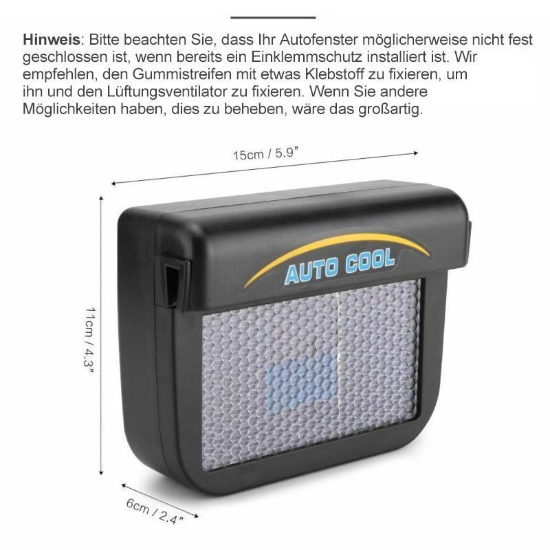 Blaudonau- Sonnenenergie-getriebene Ventilator für das Auto