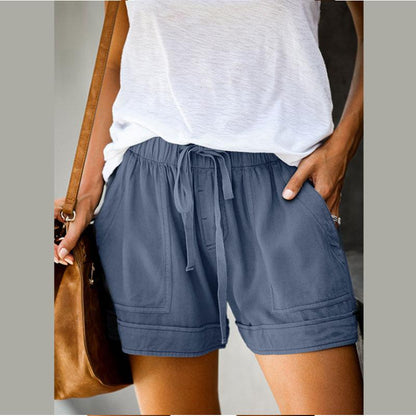 Blaudonau- Lässige Shorts für Frauen