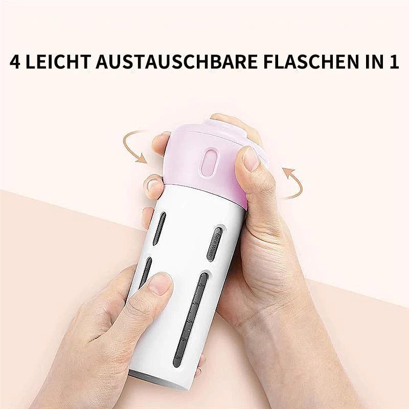 Blaudonau- 4-in-1 Reisespender für Lotion, Shampoo, Gel usw.