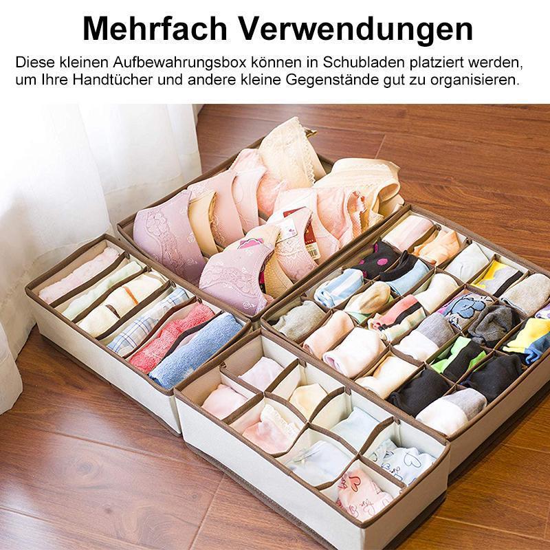 Blaudonau- Faltbarer Kleiderschrank Unterwäsche Organizer (4 Stk im Set)