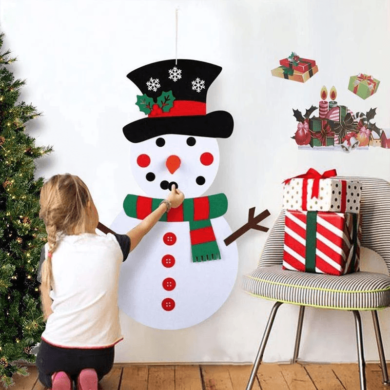 Blaudonau- DIY Filz Weihnachten Schneemann Set