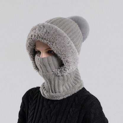 Bonnet tricoté pour femme en automne et en hiver