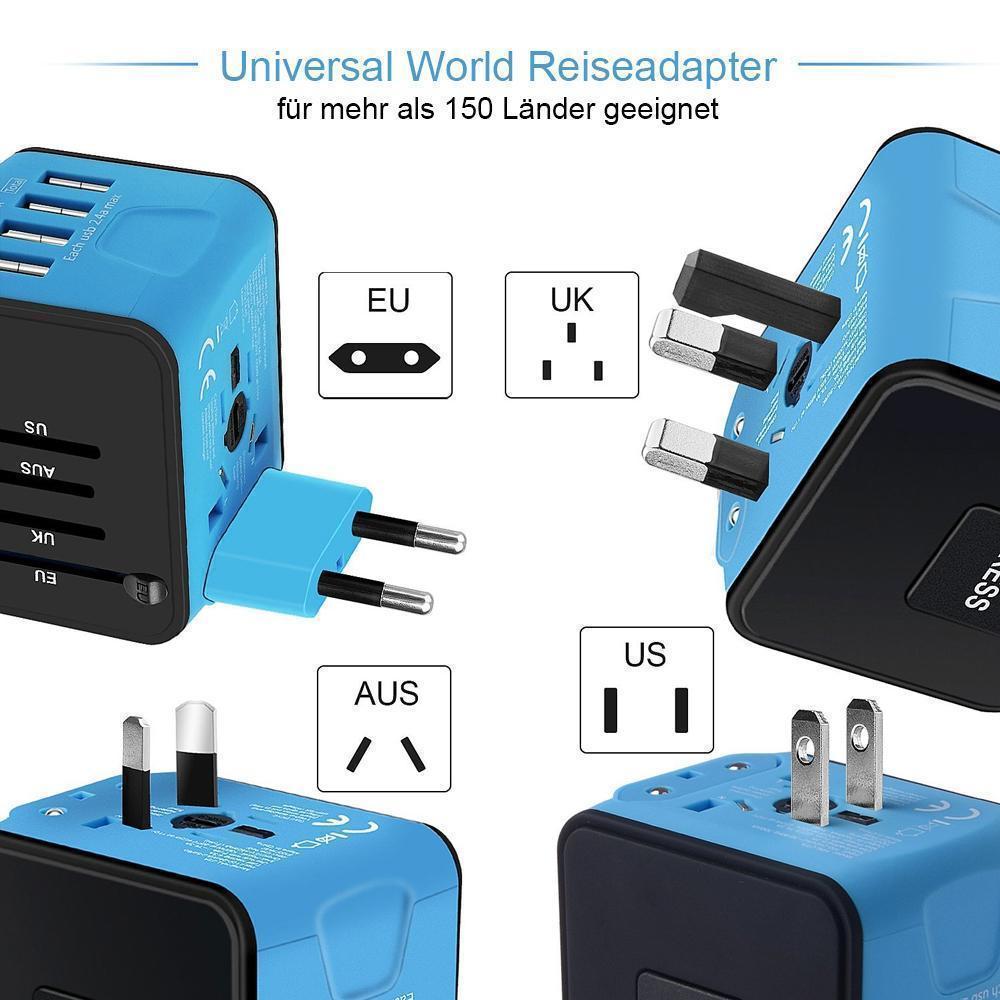 Blaudonau- Universal World Plug Reiseadapter