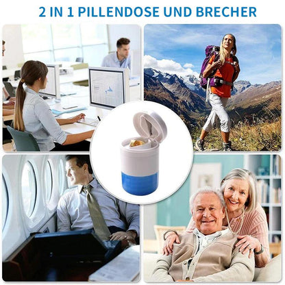 Blaudonau- 2 in 1 Pillendose und Brecher