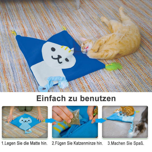 Blaudonau- Interessante Spielzeug Matte für Katze