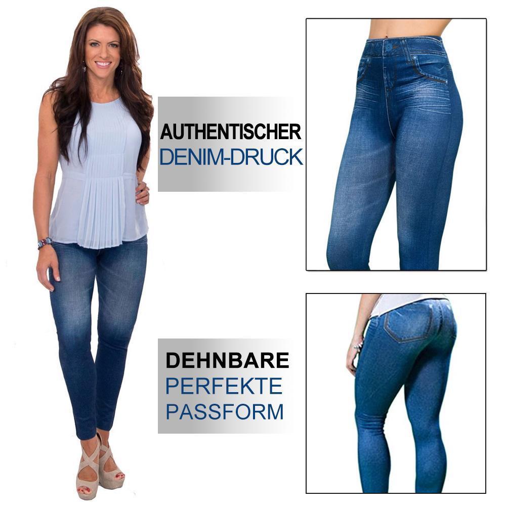 Blaudonau- Elastische Slimming Jeans-Leggings