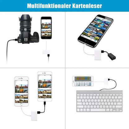 Blaudonau- 3-in-1 SD-TF-USB-Kartenleser OTG-Adapter