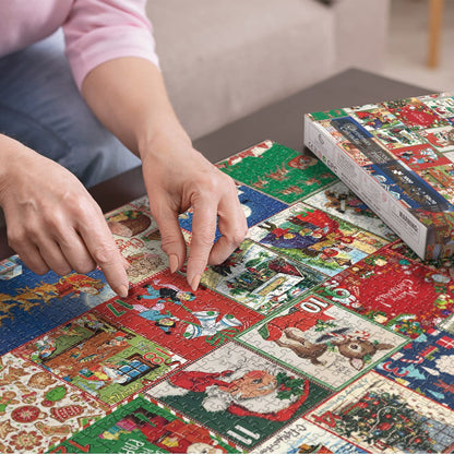 Blaudonau- Weihnachts-Adventskalender-Puzzle 1000teilig