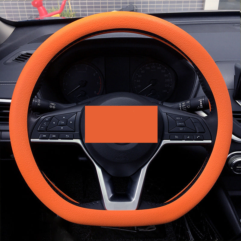 Blaudonau- Auto-Silikon-Lenkradabdeckung Orange