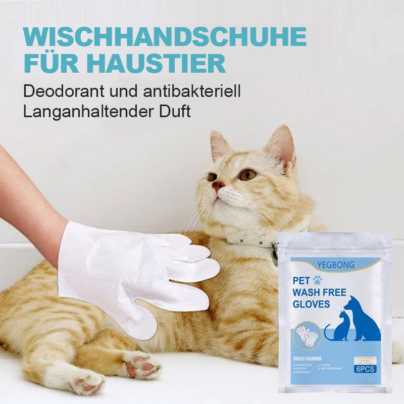 Blaudonau- Wischhandschuhe für Haustiere